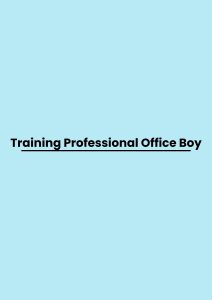 Training Professional Office Boy pelatihan Professional Office Boy online