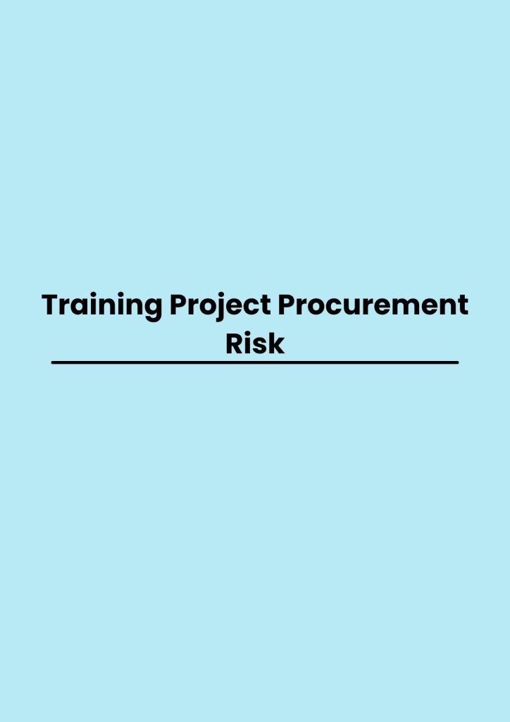 pelatihan Project Procurement Risk online