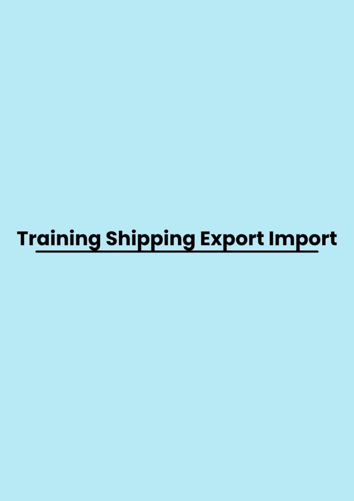 pelatihan Shipping Export Import online