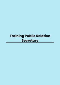 Training Public Relation Secretary pelatihan Public Relation Secretary online