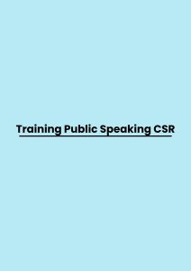 Training Public Speaking CSR pelatihan Public Speaking CSR online