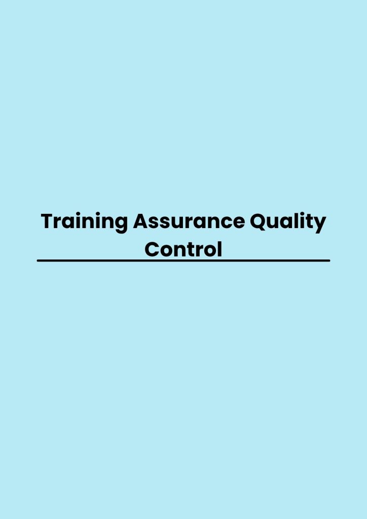 pelatihan Assurance Quality Control online