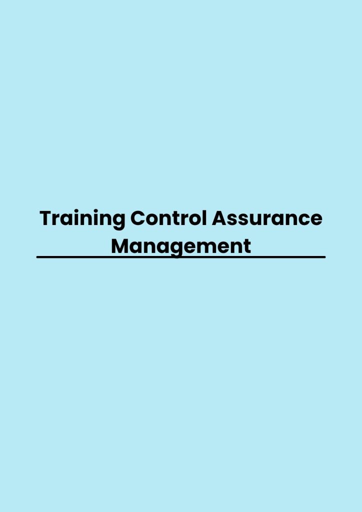 Training Control Assurance Management pelatihan Control Assurance Management online