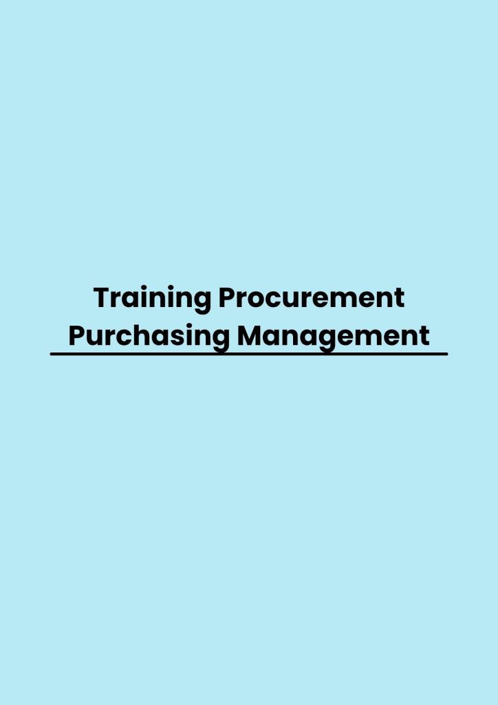 pelatihan Procurement Purchasing Management online