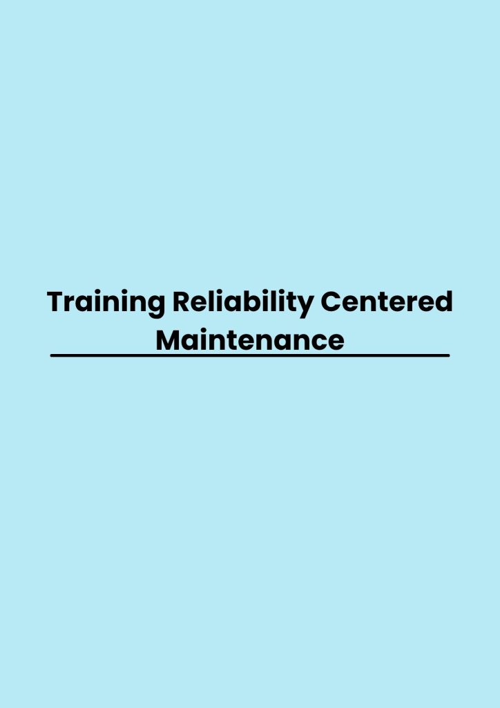 pelatihan Reliability Centered Maintenance online