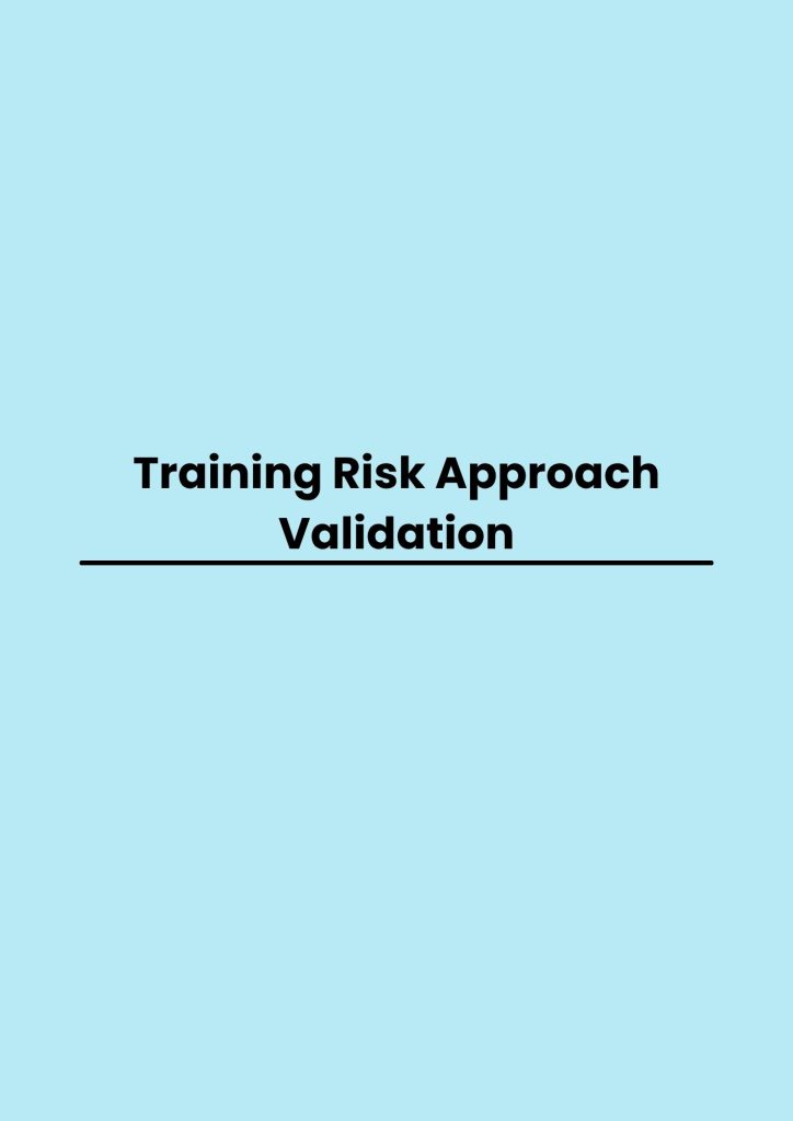 pelatihan Risk Approach Validation online