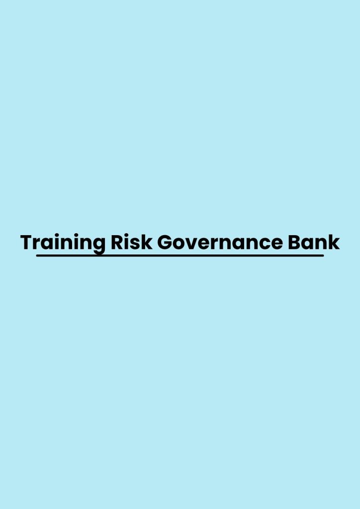 pelatihan Risk Governance Bank online