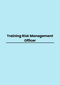 Training Risk Management Officer pelatihan Risk Management Officer online