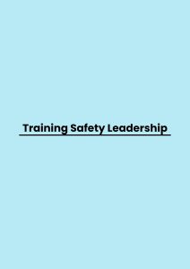 Training Safety Leadership pelatihan Safety Leadership online