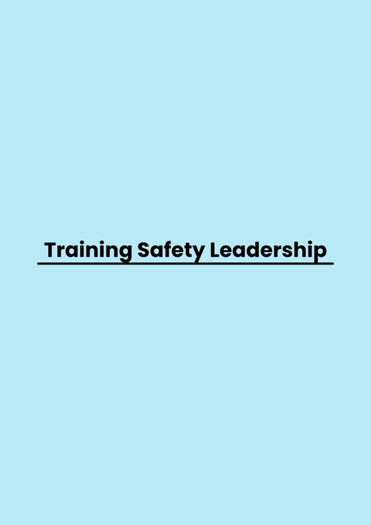 Training Safety Leadership pelatihan Safety Leadership online