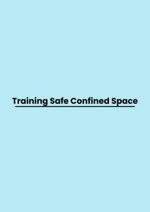 Training Safe Confined Space pelatihan Safe Confined Space online