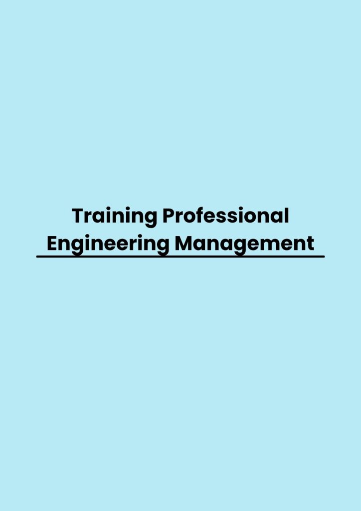 pelatihan Professional Engineering Management online