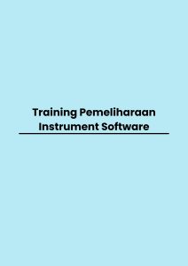 pelatihan Pemeliharaan Instrument Software online
