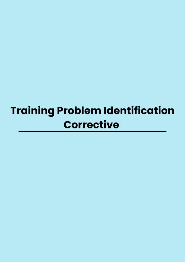 pelatihan Problem Identification Corrective online