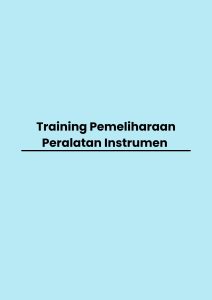 Training Pemeliharaan Peralatan Instrumen pelatihan Pemeliharaan Peralatan Instrumen Kontrol online