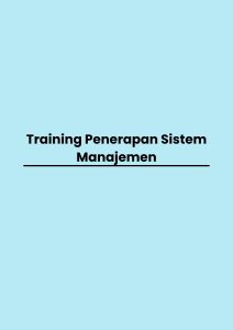 Training Penerapan Sistem Manajemen pelatihan Penerapan Sistem Manajemen online