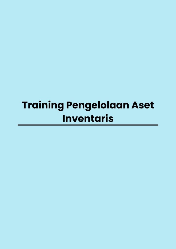 pelatihan Pengelolaan Aset Inventaris online