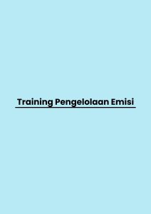 pelatihan Pengelolaan Emisi online