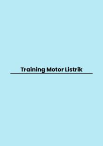 Training Motor Listrik pelatihan Motor Listrik online
