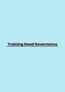 Training Good Governance pelatihan Good Governance online