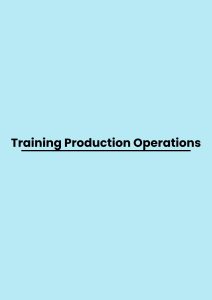 Training Production Operations pelatihan Production Operations online