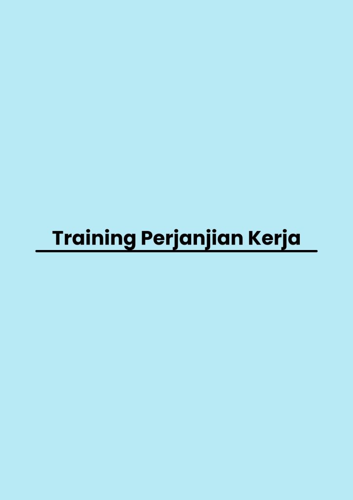 pelatihan Perjanjian Kerja online