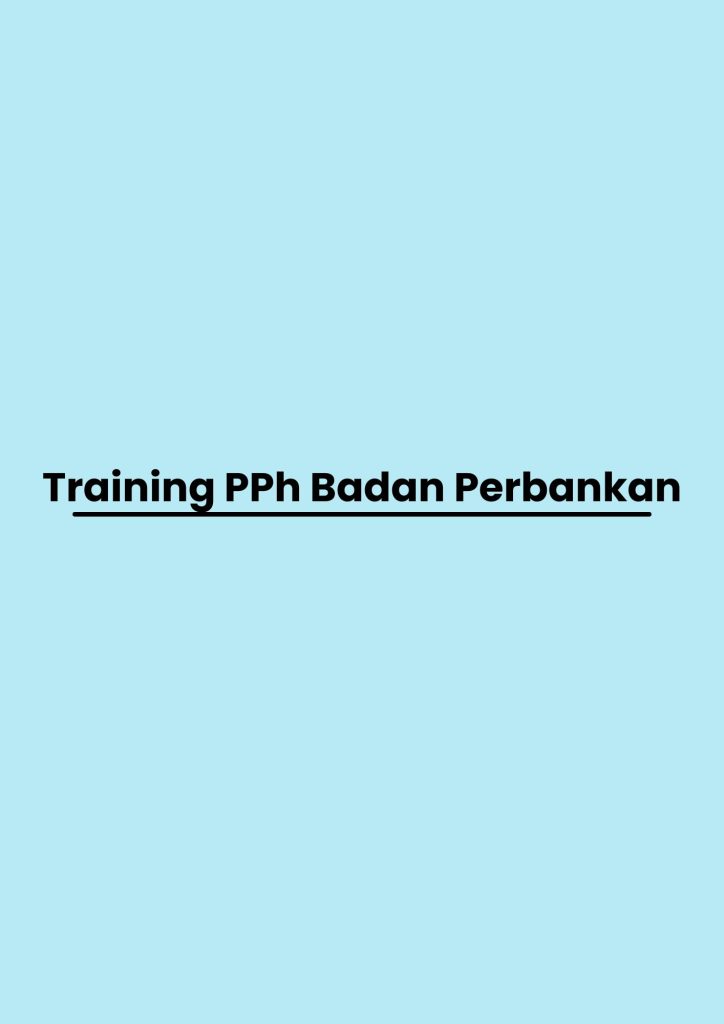 pelatihan PPh Badan Perbankan online