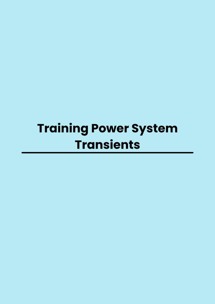 pelatihan Power System Transients online
