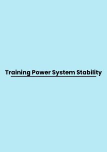 Training Power System Stability pelatihan Power System Stability online