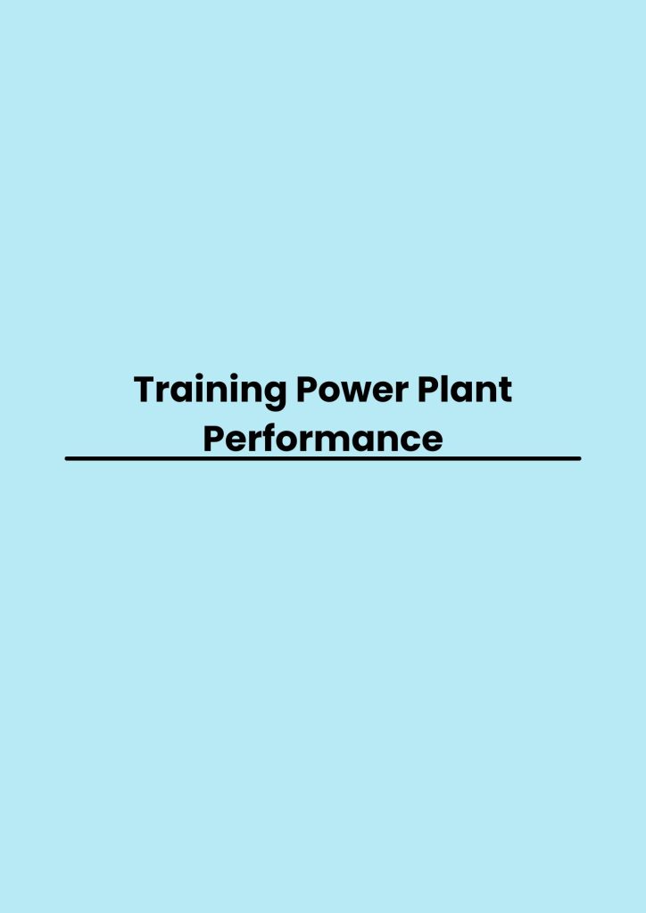 pelatihan Power Plant Performance online