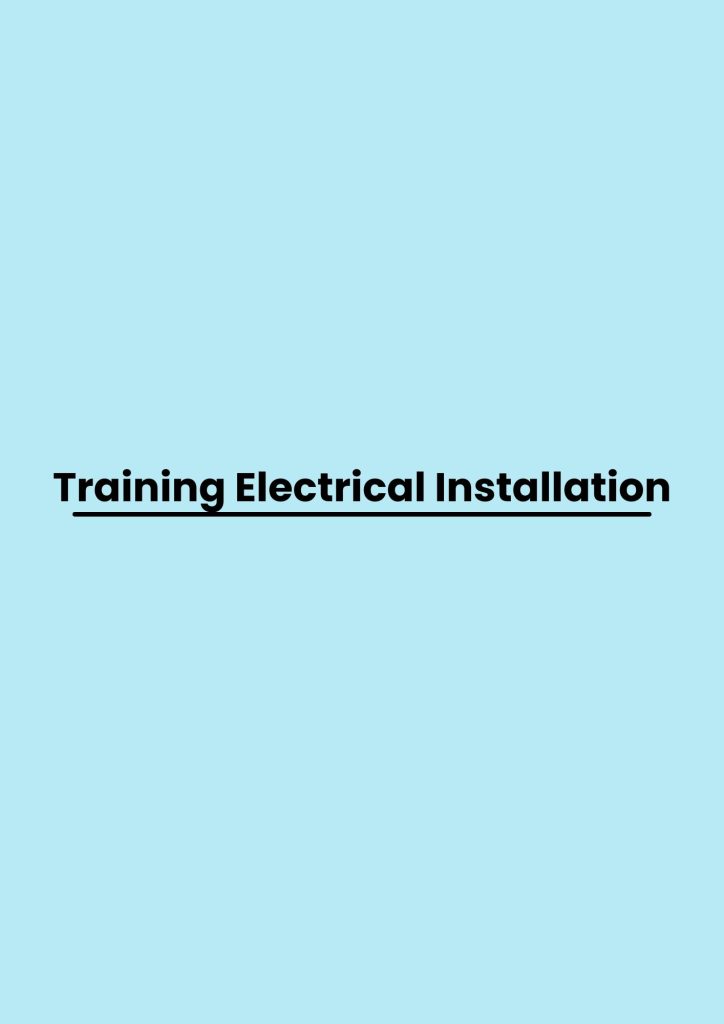 pelatihan Electrical Installation online