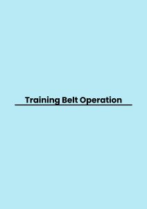 Training Belt Operation pelatihan Belt Operation online