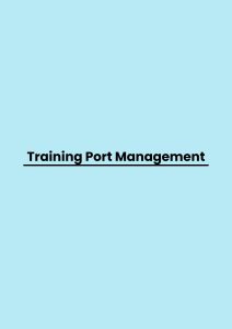 Training Port Management pelatihan Port Management online