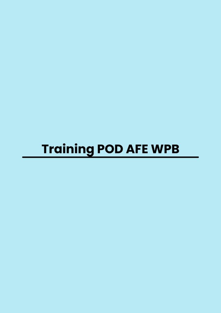 pelatihan POD AFE WPB online