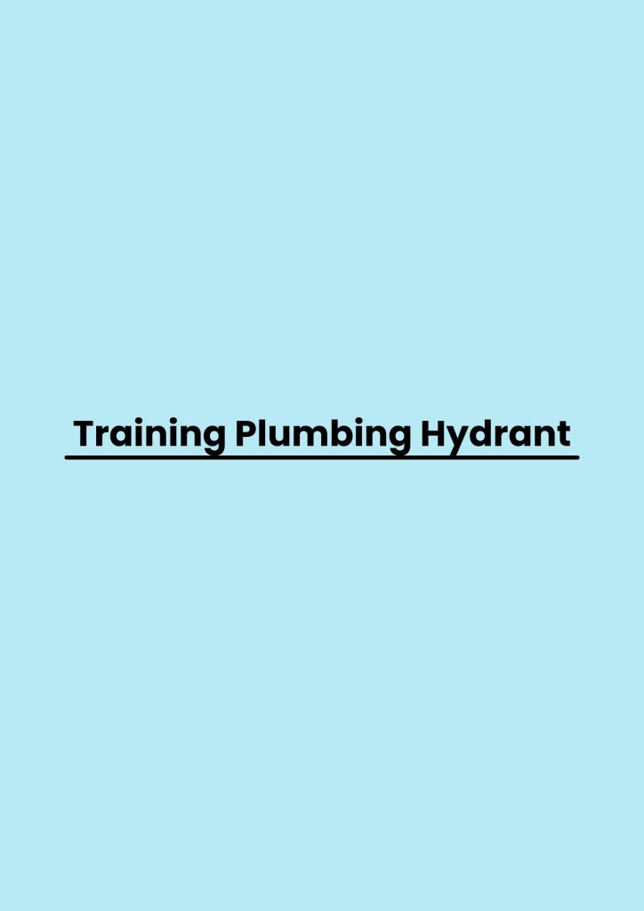 pelatihan Plumbing Hydrant online