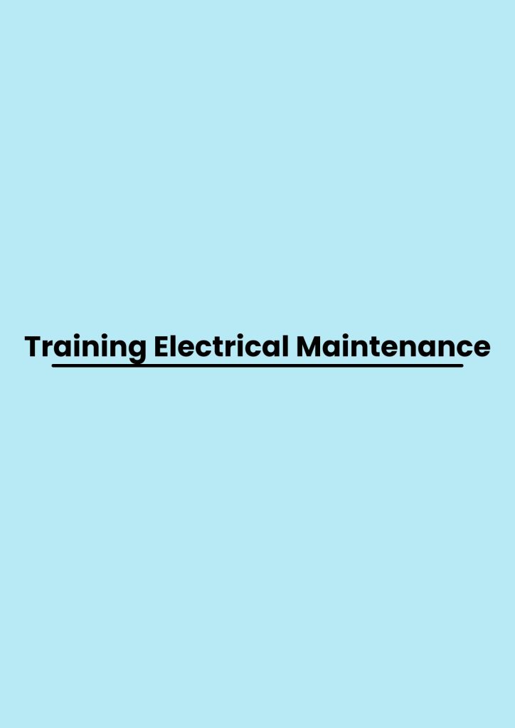 Training Electrical Maintenance pelatihan Electrical Maintenance online