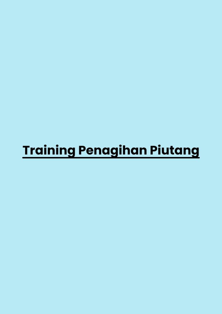 pelatihan Penagihan Piutang online