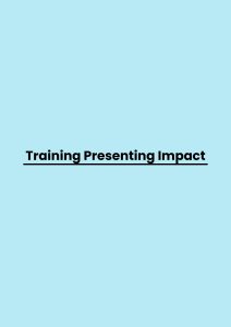 Training Presenting Impact pelatihan Presenting Impact online