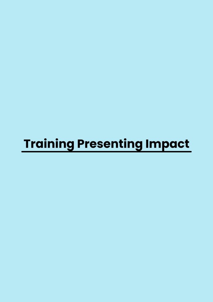 Training Presenting Impact pelatihan Presenting Impact online
