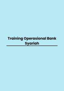 Training Operasional Bank Syariah