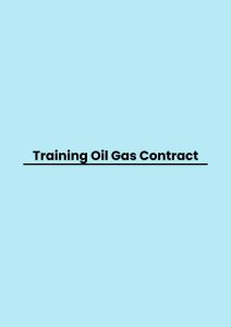 Training Oil Gas Contract