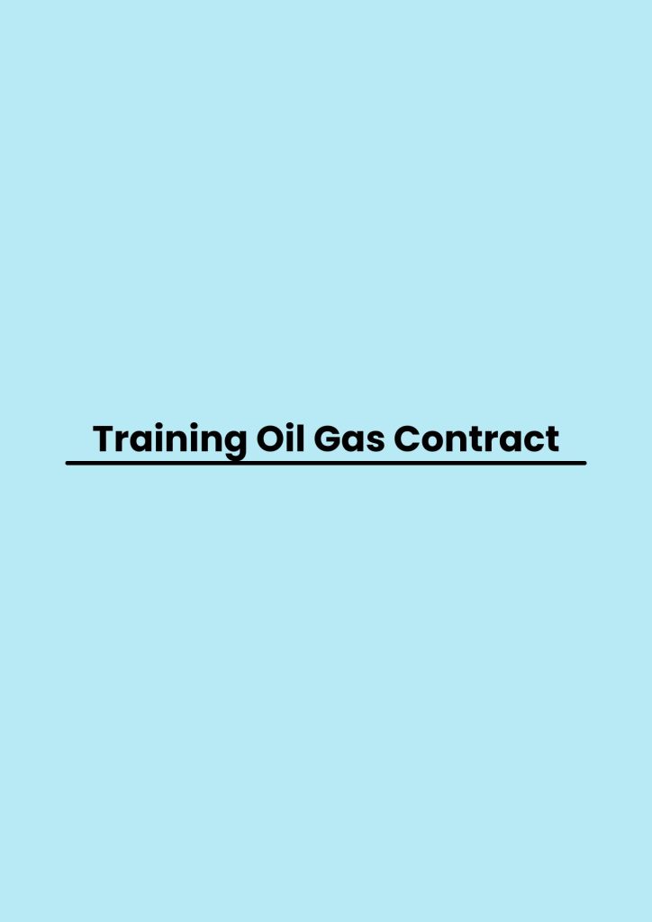 pelatihan Oil Gas Contract online